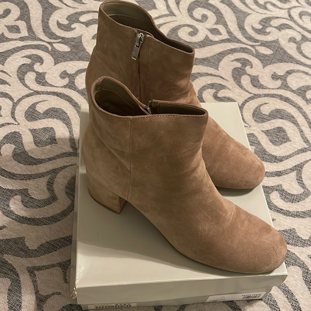 Taupe Suede Marc Fisher Bootie